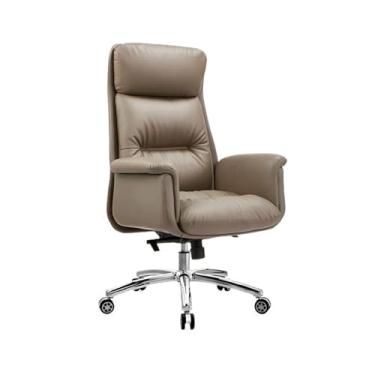 Imagem de WAOCEO Cadeira de escritório cadeira de computador para casa cadeira de escritório assento reclinável cadeira giratória de negócios cadeira de sala de conferências cadeira sofá cadeira cadeiras de mesa (cor: marrom)
