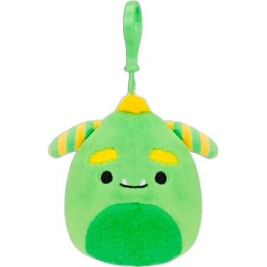 Imagem de Squishmallow Official Kellytoy Halloween Squishy Soft Creepy Spooky Pillow Animals (3.5 Inch Clip, Callum Green Monster)