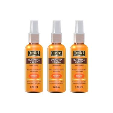 Imagem de Queratina Liquida Ouribel 120Ml - Kit Com 3Un