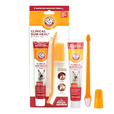 Imagem de Arm & Hammer Gum Health - Kit Dental Gengiva Creme Dental + Escova E Dedeira Para Cachorro
