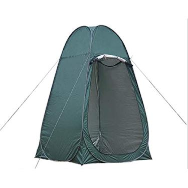 Imagem de Barraca de acampamento pop-up automática ao ar livre Barraca de vestir único com janela Chuveiro Barraca de banho Tenda de banheiro móvel Protetor solar à prova d'água adequado para Bea hopeful