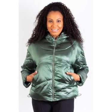 Imagem de Jaqueta feminina puffer nylon com capuz 80258-Feminino