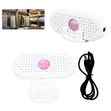 Imagem de 2 peças pequeno desumidificador, 5 W 6 V desumidificadores elétricos portáteis mini absorventes de umidade ABS absorvente de umidade para casa 5,9 x 2,55 polegadas