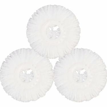 Imagem de Mop Head for Hurricane Spin Mop Microfiber Mop Head Enchimentos redondos Mop Pads Pacote com 3
