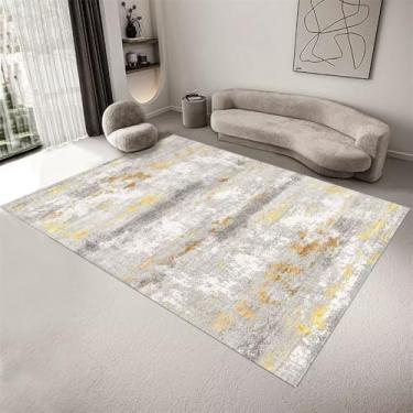 Imagem de Tapete de decoração de quarto Tapetes modernos para sala de estar Decoração de casa Tapete de chão macio Tapete de mesa de centro de escritório, flanela 1.180 x 280 cm 71 x 110 pol.