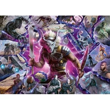 Imagem de Ravensburger Puzzle, puzzle de 1000 peças, Villainous: Killmonger, Puzzle Marvel, puzzle para adultos, quebra-cabeças Ravensburger de qualidade