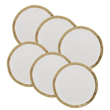 Imagem de WOLFF - Prato Raso de Porcelana Dubai Branco e Dourado 25cm x 2cm