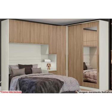 Imagem de Quarto Casal Modulado Seletto 6 Peças (1 Ponte + 1 Closet Canto + 1 G 