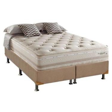 Imagem de CONJUNTO: BOX + COLCHÃO SCOTLAND MAXSPRING QUEEN 1,58x1,98 - HERVAL