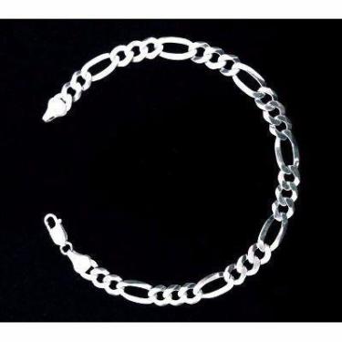Imagem de Pulseira Masculina Italiana 3 Em 1 7mm X 21cm Em Prata 925 - DG Presen