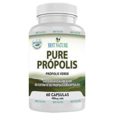 Imagem de Própolis Vegano Pure Própolis 400Mg 2,4Mg 60Caps Best Nature