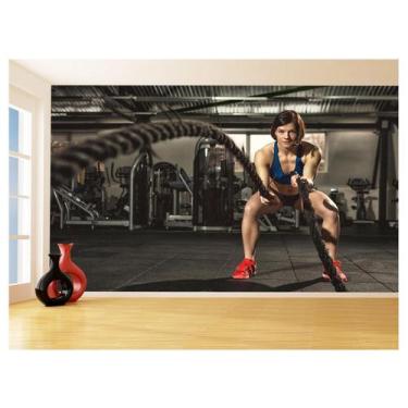 Imagem de Papel De Parede 3D Academia Exercício Exercício Funcional 3,5M Aca27 -