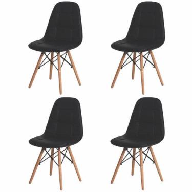 Imagem de Kit 4 Cadeiras Charles Eames Eiffel Botone Amarela - Cadeiras INC, Pre