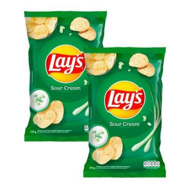 Imagem de Kit 2 Batata Lays Sour Cream com 135g
