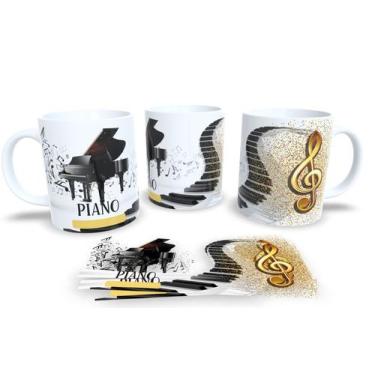 Imagem de Canecas de Porcelana Personalizadas Instrumentos Musicais - Estampa Su