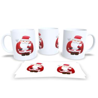 Imagem de Canecas de Porcelana Personalizadas Papai Noel - Estampa Sublimada, Mo