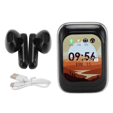 Imagem de Fones de Ouvido Sem Fio Com Tela Sensível Ao Toque HD, Fones de Ouvido Estéreo HiFi Deep Bass Sem Fio, Fones de Ouvido Esportivos Com Estojo de Carregamento, Fones de Ouvido