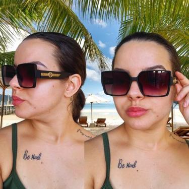 Imagem de Óculos De Sol Feminino Luxuoso Com Estojo E Lenço De Limpeza - Alra Se