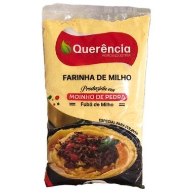 Imagem de Kit 5un De Fubá: Farinha De Milho Amarela Querência - 1kg