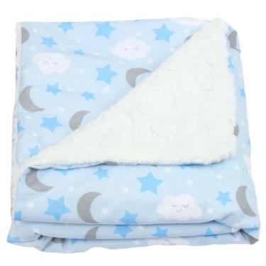 Imagem de Manta de Bebê Cobertor Coberdron Sherpa (0,75x0,75cm) Estampada Para M