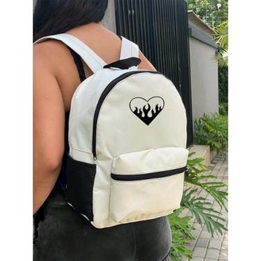 Imagem de Mochila Small HEART 5 Bolsa Escolar Trabalho Viagem Mala Faculdade Fut
