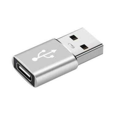 Imagem de Adaptador USB 3.0 Tipo C OTG (2 Unidades) - Conversor Macho/Fêmea para