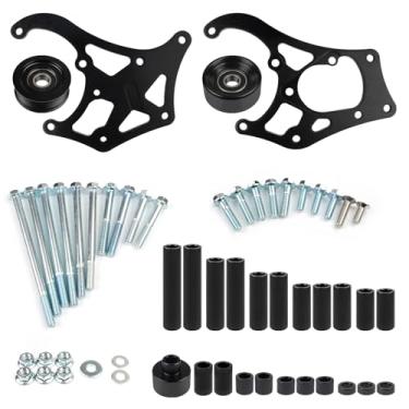 Imagem de Donpida Kit de suporte de compressor de ar condicionado LS A/C para Sanden 508 compatível com Chevrolet GM LSX LS1 LM7 LR4 LQ4 L59 LQ9 LM4 L33 L92 L76 LY2 LY5 LY6 LC9 LH8 LMG L98 L99 L96 LC8