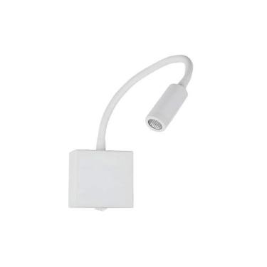 Imagem de Arandela Led 3w Haste Flexível Quarto Cabeceira Cama Leitura - Nordeco