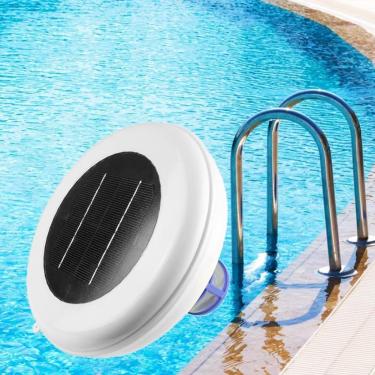 Imagem de Ionizador Solar para Piscina | Ionizador purificador solar e purificador de água sem cloro | Ultralonga duração de até 22.000 galões | 85% menos cloro para piscinas externas