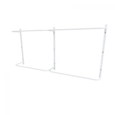 Imagem de Arara de roupas para loja quarto closet 7 peças regulável 200x100 cm c