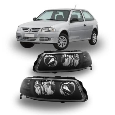 Imagem de Farol Gol G3 00/05 Mascara Negra Duplo - Importado