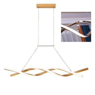 Imagem de Lustre Aspiral Pendente 3000K LED Iluminaçao Hall de Entrada Recepçao 