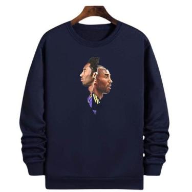 Imagem de Blusa Moletom Gola Basquete Kobe Bryant 8 24 Basketball - Loja White M