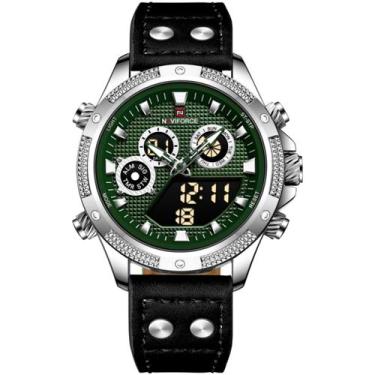 Imagem de Relógio Digital Masculino Esportivo Luminoso Impermeável Dual Display 