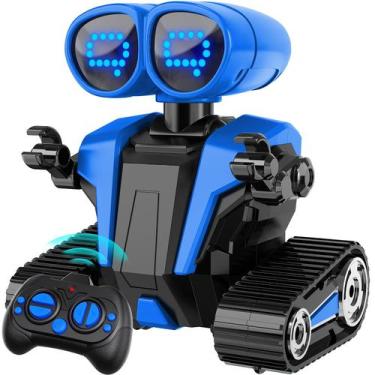 Imagem de Robô Brinquedo MindPal Emo Recarregável com Controle Remoto - Azul