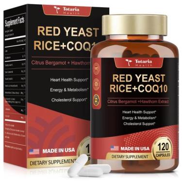 Imagem de Suplemento de fermento vermelho de 2.000 mg com CoQ10 100mg Totaria