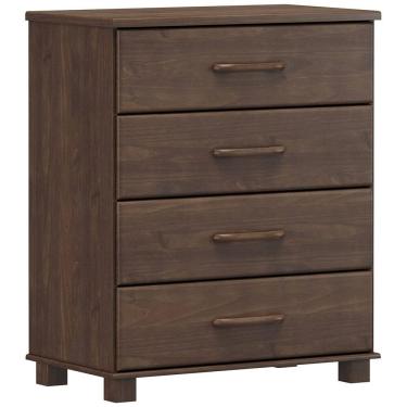 Imagem de Comoda 4 Gavetas Madeira Maciça 84 cm 2250 Cafe Milani Store