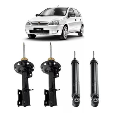 Imagem de KIT AMORTECEDOR DIANTEIRO E TRASEIRO NOVO CORSA HATCH SEDAN 2002 A 2012