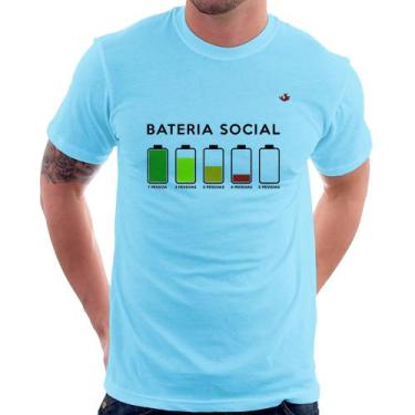 Imagem de Camiseta Bateria Social - Foca na Moda, Azul bebê, M
