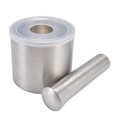 Imagem de Pilão de Argamassa de Aço Inoxidável, Textura Brilhante e Toque, Use Moedor Com Design de Estrutura Dupla, Moedor de Cozinha Prático, Silencioso e Limpo