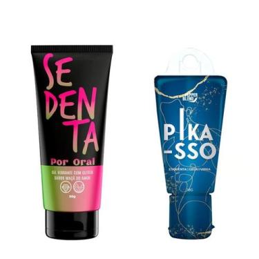 Imagem de Kit Gel Lubrificante Íntimo Beijável para Oral Gel Excitante Masculino
