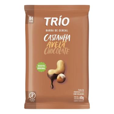 Imagem de Barra de Cereal Avelã, Castanha e Chocolate Trío 60g