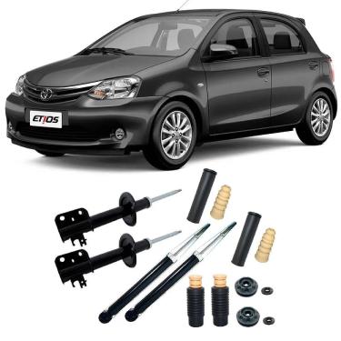 Imagem de Amortecedores Toyota Etios Dianteiro e Traseiro + Kit 2012/2020