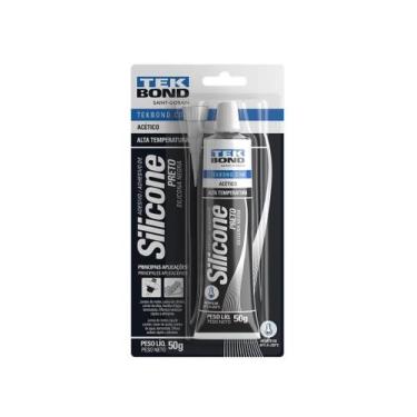 Imagem de Silicone Acético Preto 50GR Alta Temperatura - Tekbond