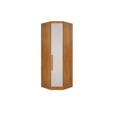 Imagem de Modulado de Quarto Closet de Canto Obliquo Rizon/Linea c/ 1 Porta Cumaru/Fendi 25 - Novo Horizonte