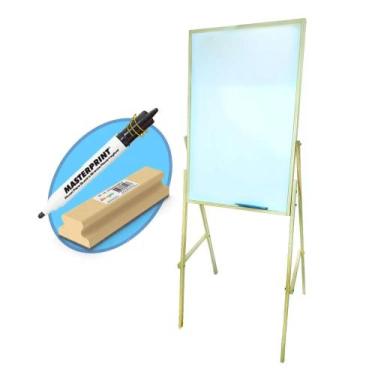 Imagem de Flip chart kit quadro branco 60 x 90 + apagador + caneta - CARIMBRÁS