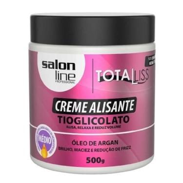Imagem de Creme Alisante Óleo de Argan Médio 500g Salon Line