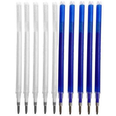 Imagem de 10 Refil Caneta Magica Fantasminha Apaga Calor Azul Branca - Evolvere