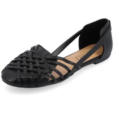 Imagem de Journee Collection Sapatilhas femininas Ekko de tecido Huarache, Preto, 8.5 Wide