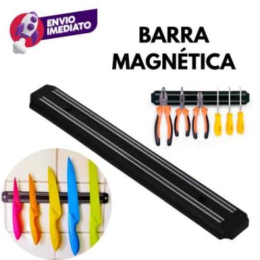 Imagem de Barra Magnética 5ocm Imã Suporte Utensilios Organizador Facas Tesoura 